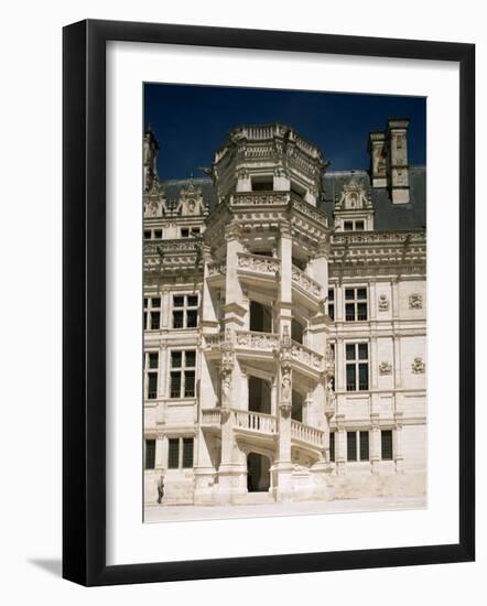 Staircase, Chateau of Blois, Loir-Et-Cher, Centre, France-G Richardson-Framed Photographic Print