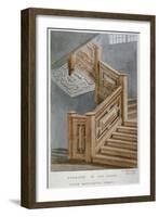 Staircase in a House on Whitecross Street, London, 1871-Charles James Richardson-Framed Giclee Print