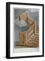 Staircase in a House on Whitecross Street, London, 1871-Charles James Richardson-Framed Giclee Print