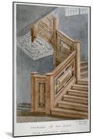 Staircase in a House on Whitecross Street, London, 1871-Charles James Richardson-Mounted Giclee Print