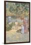 Staircase In Central Park-Childe Hassam-Framed Art Print