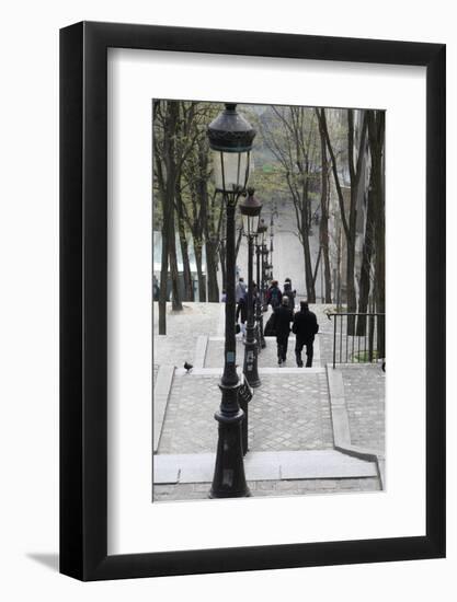 Staircase in Montmartre, Paris, France, Europe-Godong-Framed Photographic Print