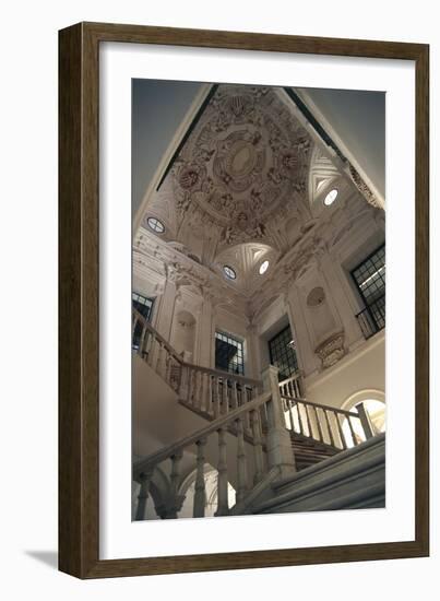 Staircase in Museum of Fine Arts, Former Convent of Merced Calzada, Seville, Andalusia, Spain-null-Framed Giclee Print