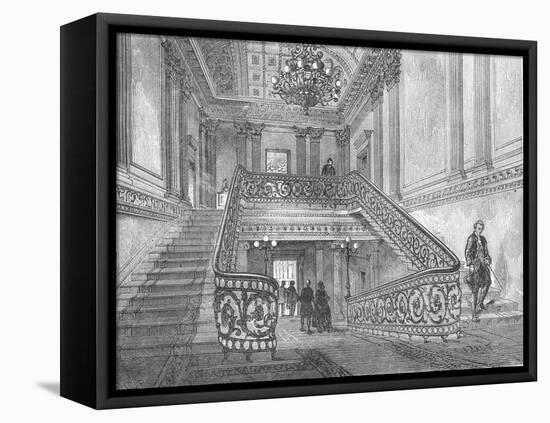 Staircase in Northumberland House, 1897-null-Framed Stretched Canvas