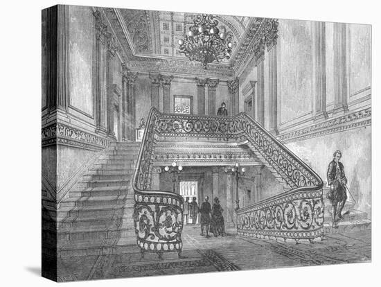 Staircase in Northumberland House, 1897-null-Stretched Canvas