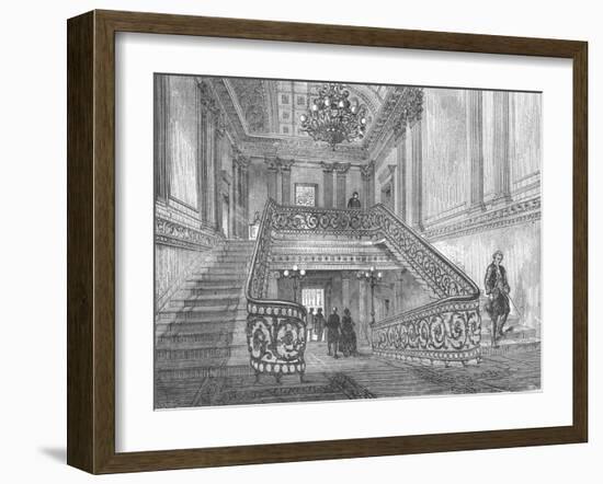 Staircase in Northumberland House, 1897-null-Framed Giclee Print