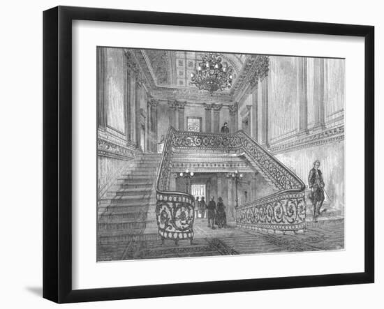 Staircase in Northumberland House, 1897-null-Framed Giclee Print