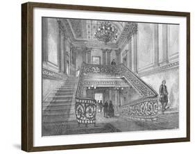 Staircase in Northumberland House, 1897-null-Framed Giclee Print