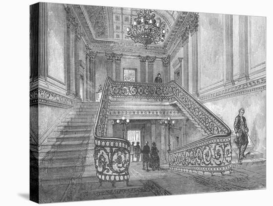 Staircase in Northumberland House, 1897-null-Stretched Canvas