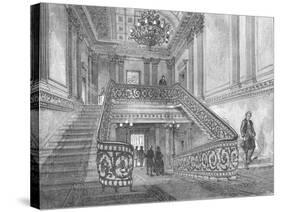 Staircase in Northumberland House, 1897-null-Stretched Canvas