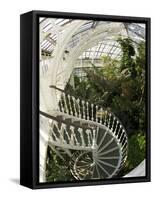 Staircase in Temperate House, Royal Botanic Gardens, UNESCO World Heritage Site, London, England-Peter Barritt-Framed Stretched Canvas