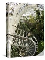 Staircase in Temperate House, Royal Botanic Gardens, UNESCO World Heritage Site, London, England-Peter Barritt-Stretched Canvas