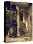 Staircase in the Old Market-Vittorio Avanzi-Stretched Canvas