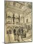Staircase Inside Budapest Opera House, Hungary 19th Century-null-Mounted Giclee Print