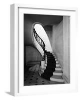 Staircase Inside Mansion Named Carolands, Built by Mrs. Harriet Pullman Carolan Schermerhorn-Nat Farbman-Framed Photographic Print