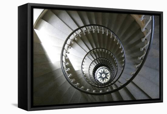 Staircase Inside Tower of a Lighthouse Built in 1854, Isle De Re-LatitudeStock-Framed Stretched Canvas