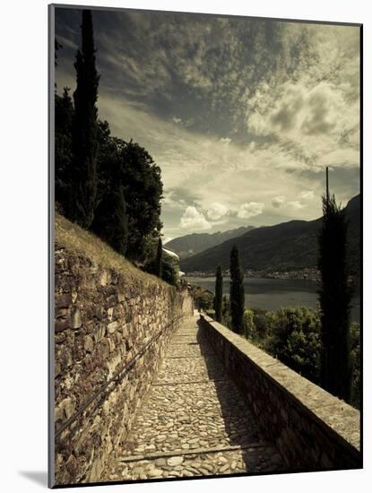 Staircase Leading Towards a Church, Chiesa Santa Maria Del Sasso, Morcote, Lake Lugano, Ticino, ...-null-Mounted Photographic Print