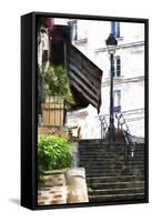 Staircase Montmartre II-Philippe Hugonnard-Framed Stretched Canvas
