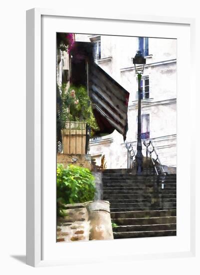 Staircase Montmartre II-Philippe Hugonnard-Framed Giclee Print