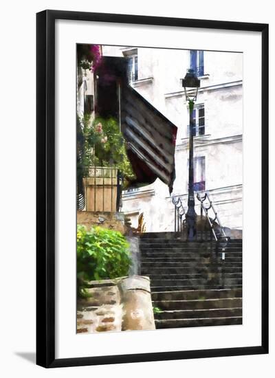 Staircase Montmartre II-Philippe Hugonnard-Framed Giclee Print