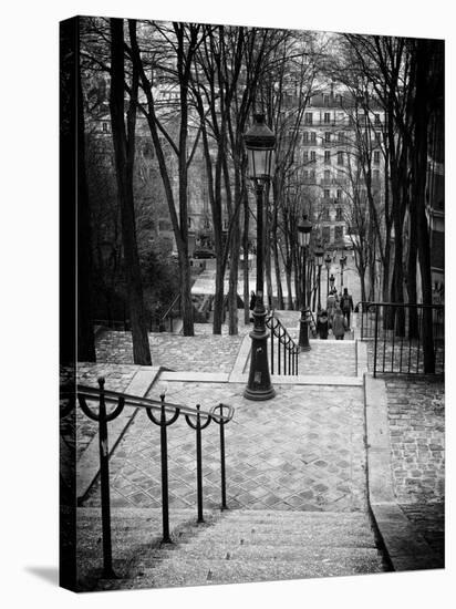 Staircase Montmartre - Paris - France-Philippe Hugonnard-Stretched Canvas