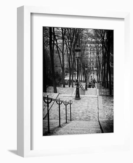 Staircase Montmartre - Paris - France-Philippe Hugonnard-Framed Premium Photographic Print
