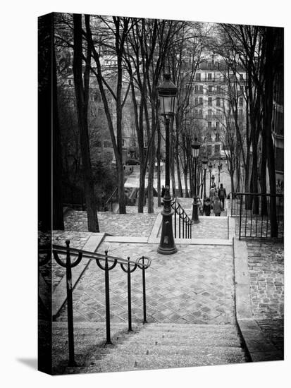 Staircase Montmartre - Paris - France-Philippe Hugonnard-Stretched Canvas