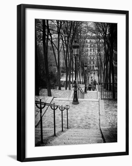 Staircase Montmartre - Paris - France-Philippe Hugonnard-Framed Premium Photographic Print