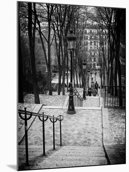 Staircase Montmartre - Paris - France-Philippe Hugonnard-Mounted Premium Photographic Print