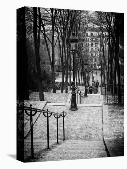 Staircase Montmartre - Paris - France-Philippe Hugonnard-Stretched Canvas