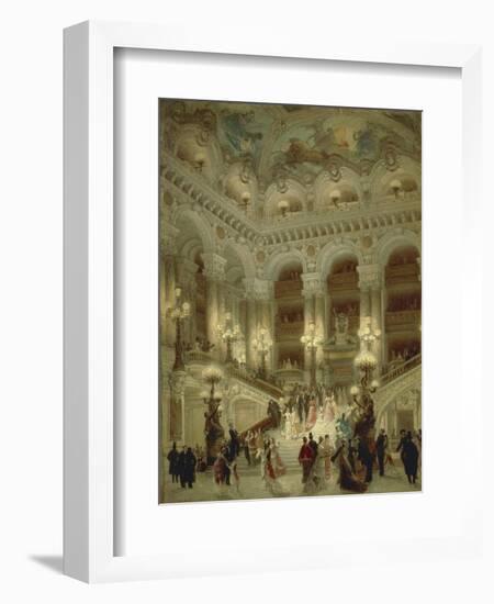 Staircase of Paris Opera, 1877-Louis Beroud-Framed Giclee Print