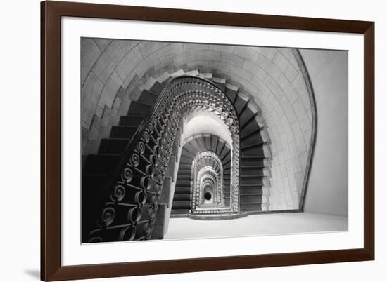 Staircase Perspective-George Oze-Framed Photographic Print