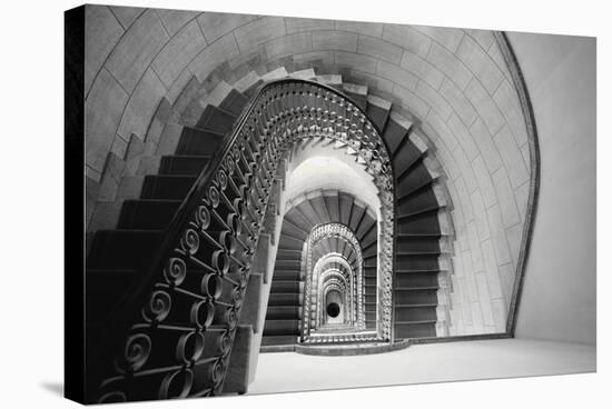 Staircase Perspective-George Oze-Stretched Canvas