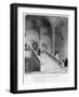 Staircase to the Hall, Christ Church, Oxford University, 1833-John Le Keux-Framed Giclee Print