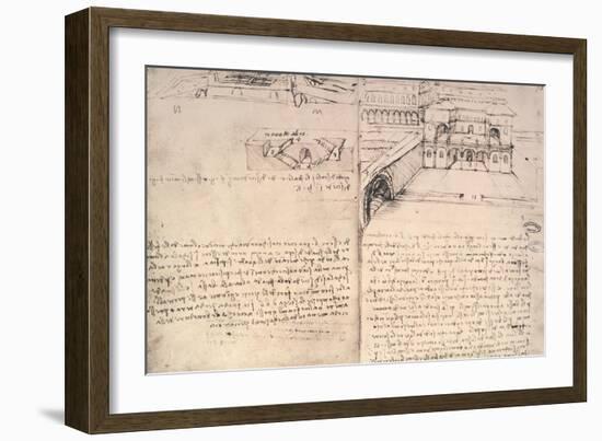 Staircase-Leonardo da Vinci-Framed Giclee Print