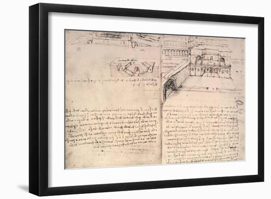 Staircase-Leonardo da Vinci-Framed Giclee Print