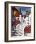 Stairs and Flowers, Chora, Mykonos, Greece-Adam Jones-Framed Photographic Print