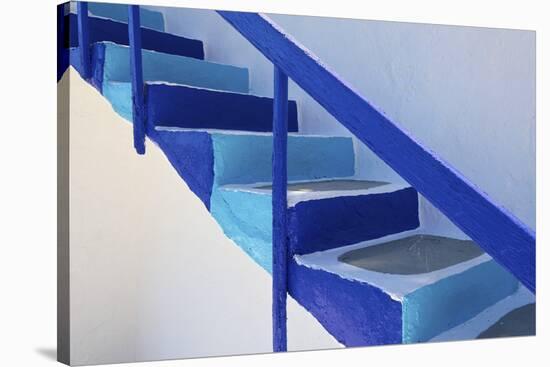 Stairs, Folegandros, Cyclades, Greece-Katja Kreder-Stretched Canvas