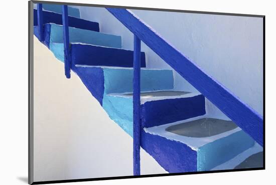 Stairs, Folegandros, Cyclades, Greece-Katja Kreder-Mounted Photographic Print