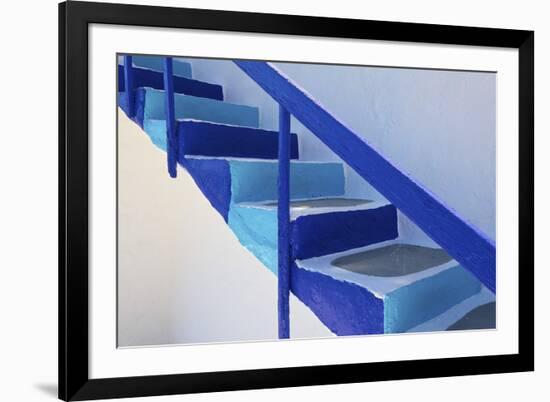 Stairs, Folegandros, Cyclades, Greece-Katja Kreder-Framed Photographic Print