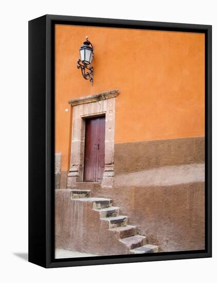 Stairs Leading In, San Miguel, Guanajuato State, Mexico-Julie Eggers-Framed Stretched Canvas