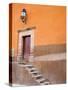 Stairs Leading In, San Miguel, Guanajuato State, Mexico-Julie Eggers-Stretched Canvas