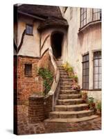 Stairs Leading into a Building, Berkeley, California, USA-Tom Haseltine-Stretched Canvas