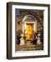 Stairs Leading to Bright Yellow Door, Dublin, Ireland-Tom Haseltine-Framed Photographic Print