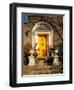 Stairs Leading to Bright Yellow Door, Dublin, Ireland-Tom Haseltine-Framed Photographic Print