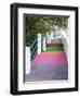 Stairs leading up to Plato. The capital Praia on the Ilha de Santiago, Cape Verde.-Martin Zwick-Framed Photographic Print