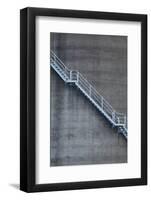 Stairs on Old Silo at Silo Park, Wynyard Quarter, Auckland, North Island, New Zealand-David Wall-Framed Photographic Print