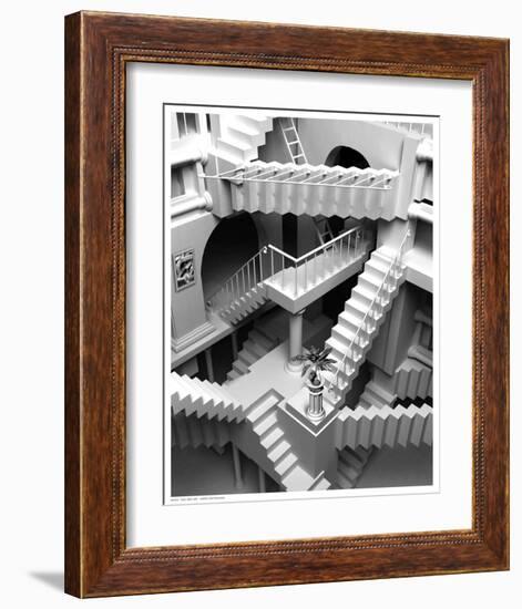 Stairs Series One-null-Framed Art Print