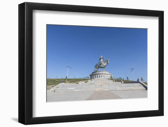 Stairs to Genghis Khan Statue Complex, Erdene, Tov province, Mongolia, Central Asia, Asia-Francesco Vaninetti-Framed Photographic Print