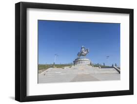 Stairs to Genghis Khan Statue Complex, Erdene, Tov province, Mongolia, Central Asia, Asia-Francesco Vaninetti-Framed Photographic Print